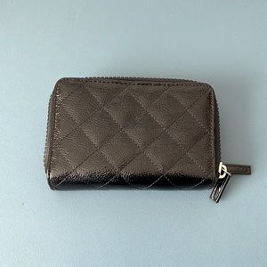 Black patent wallet/wristlet